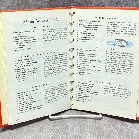 A Campbell Cookbook Cooking With Soup Spiral-Bound 1977 - Picture 5 of 9